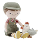 Jim - Agricultor com Galinha 35cm | Little Dutch Mini-Me - Baby & Kids Store