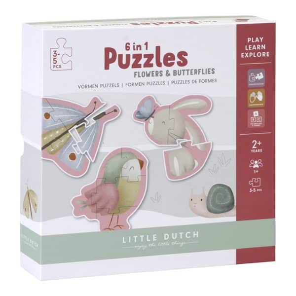 Conjunto de Puzzles - Flowers & Butterflies | Little Dutch Mini-Me - Baby & Kids Store
