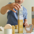 Blocos de construção em madeira - azul | Little Dutch Mini-Me - Baby & Kids Store