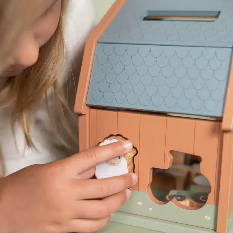 Cubo de Encaixe de formas – Little Farm | Little Dutch Little Dutch Mini-Me - Baby & Kids Store