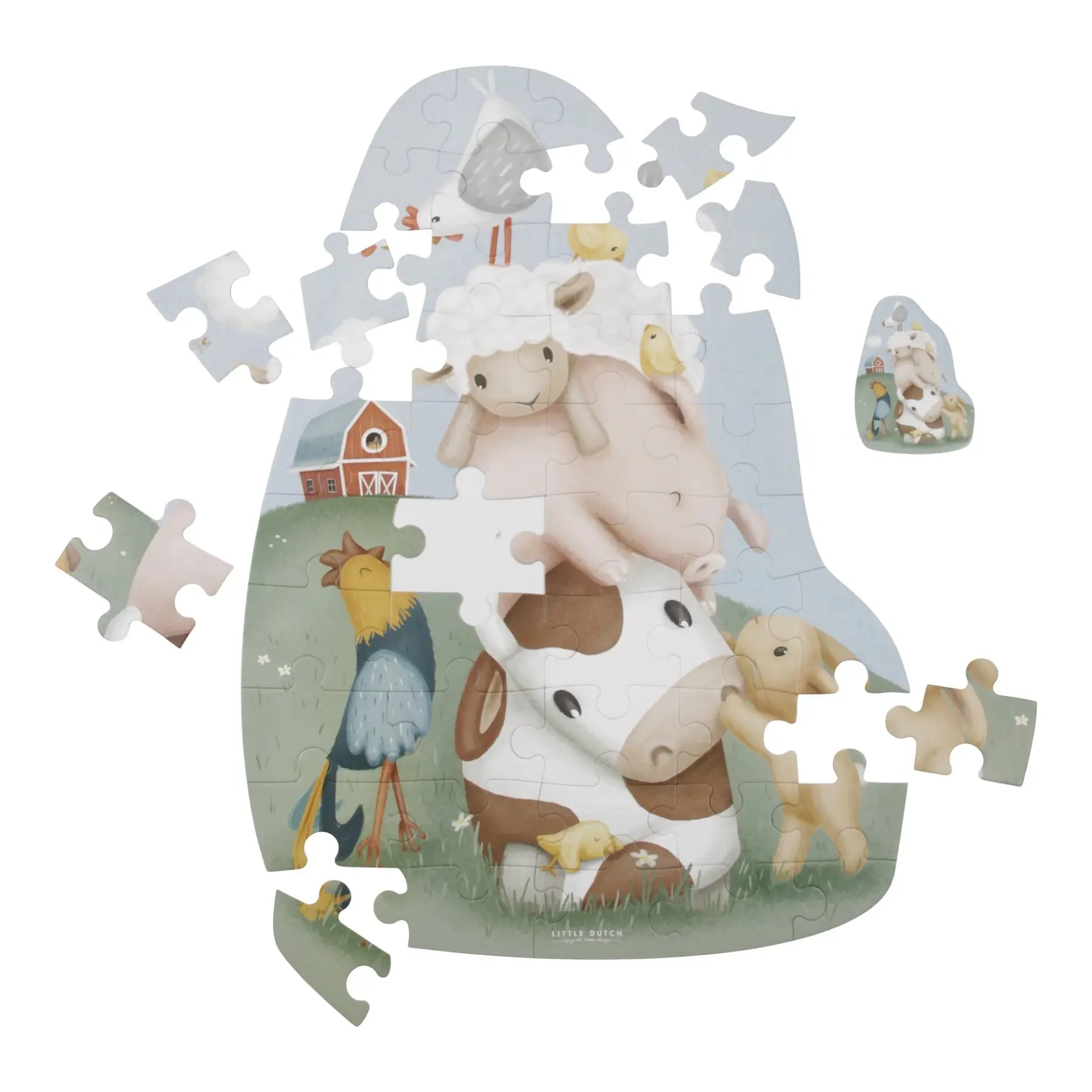 Puzzle de chão XL – Little Farm | Little Dutch - Mini-Me