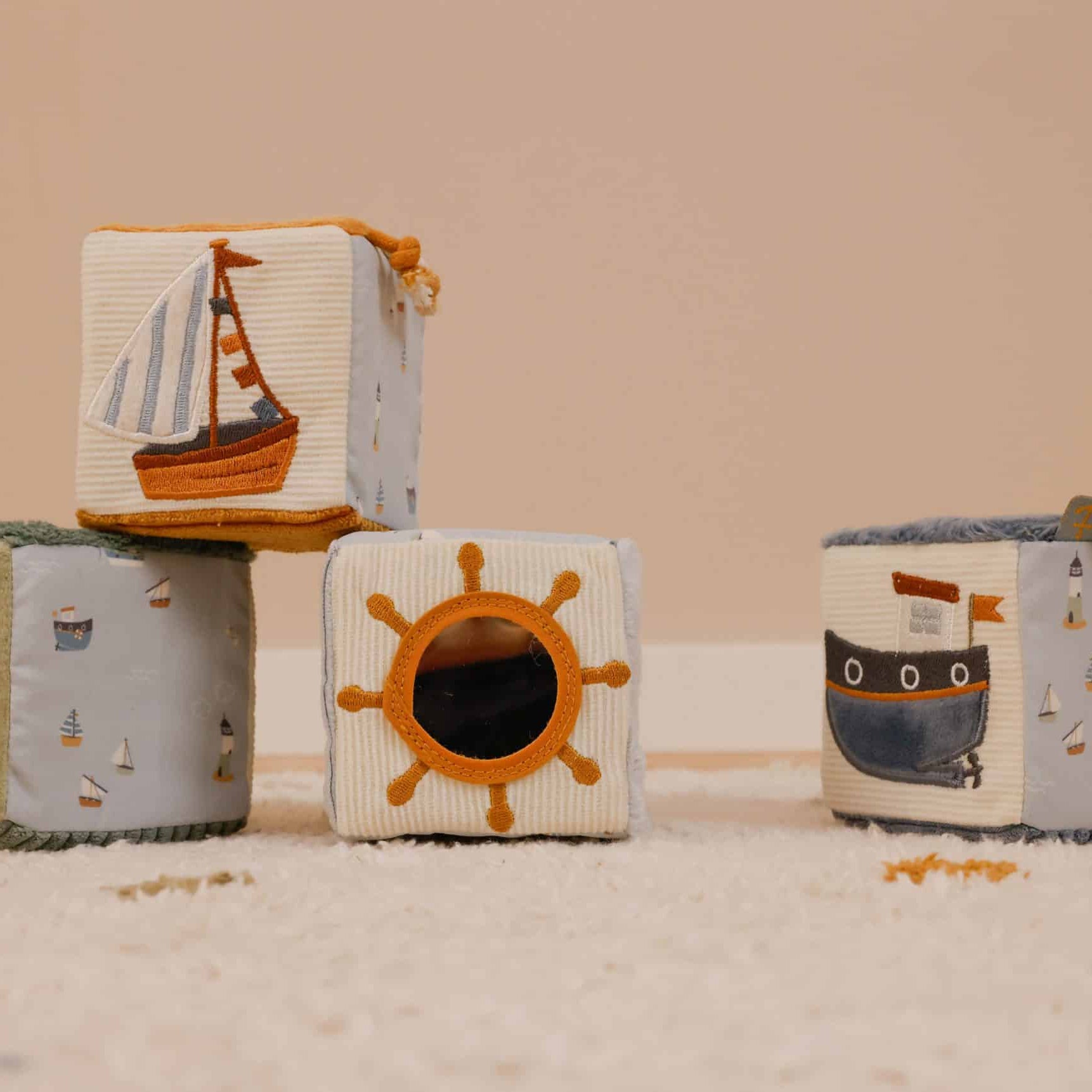 Cubos macios de empilhar - Sailors Bay | Little Dutch - Mini-Me
