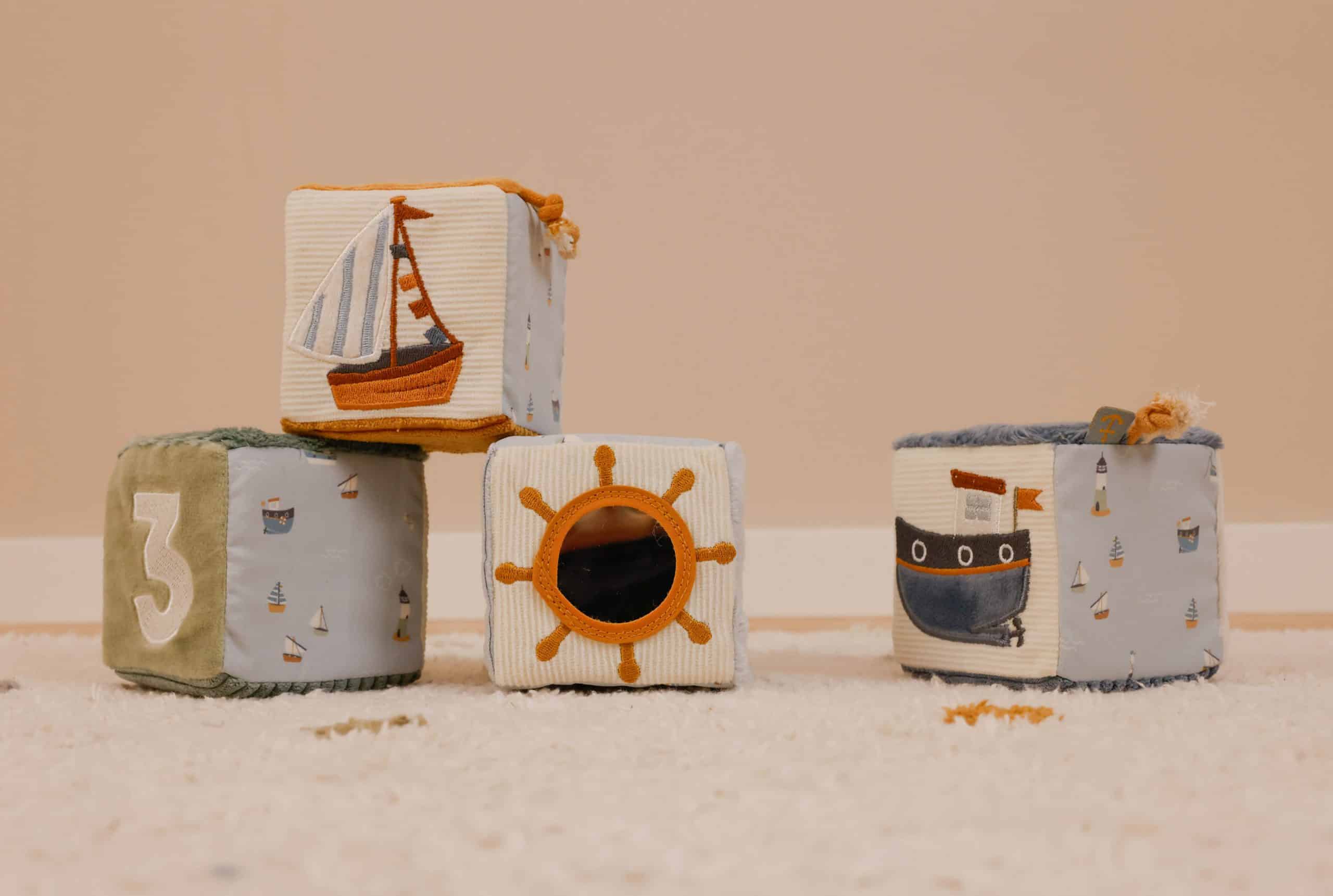 Cubos macios de empilhar - Sailors Bay | Little Dutch Mini-Me - Baby & Kids Store