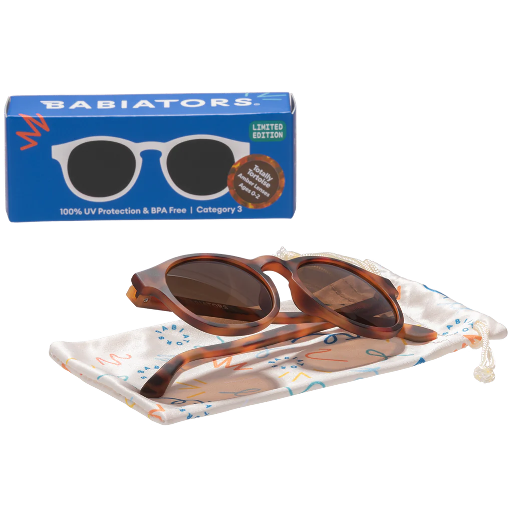 Óculos de sol de criança flexíveis Tortoise +6 anos | Babiators - Mini-Me