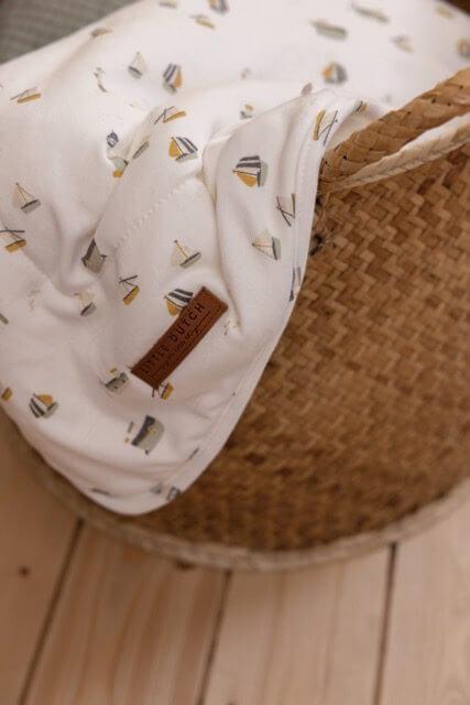 Toalha de banho com capuz "Sailors Bay White" | Little Dutch - Mini-Me - Baby & Kids Store
