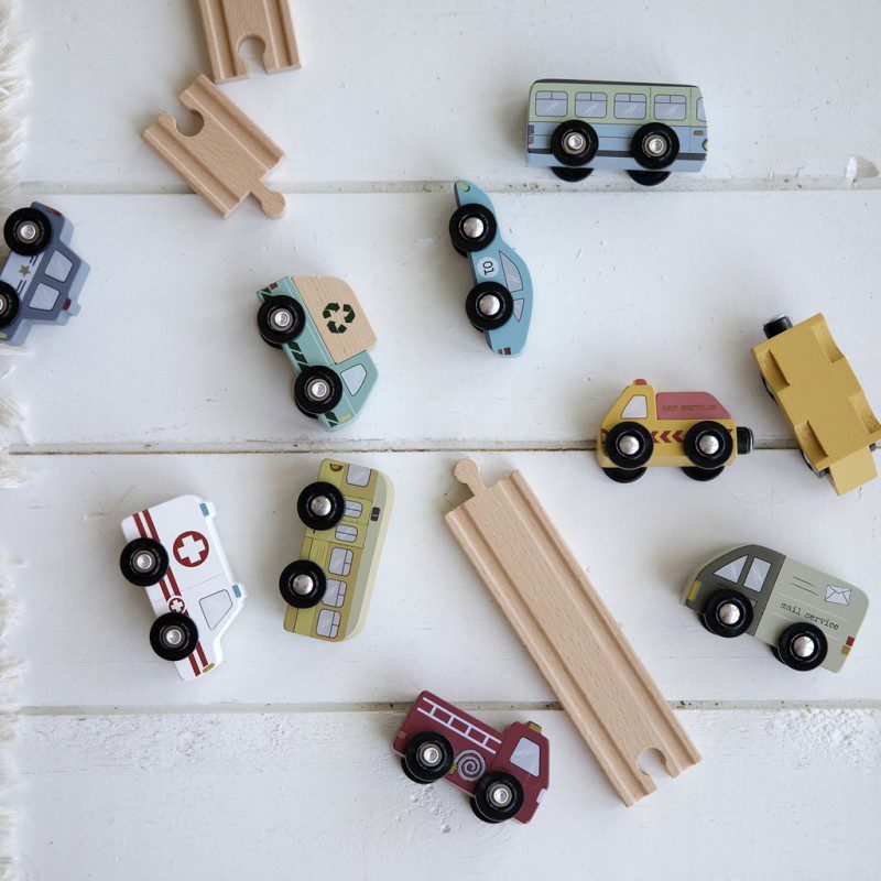 Conjunto de veículos - Railway Collection | Little Dutch - Mini-Me