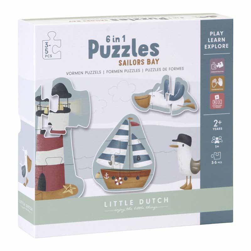 Conjunto de Puzzles - Sailors Bay | Little Dutch - Mini-Me