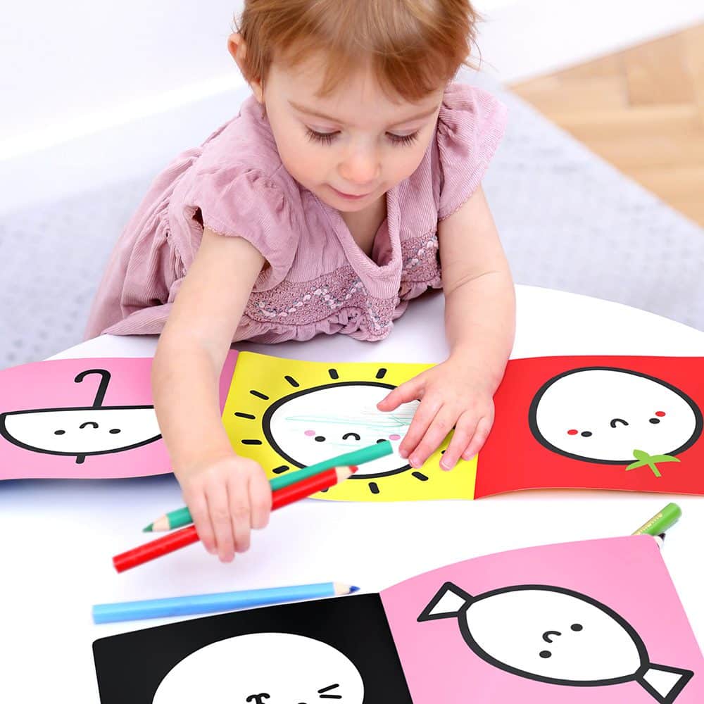 Livro de Colorir Looongo +18m – Cores | Banana Panda Mini-Me - Baby & Kids Store