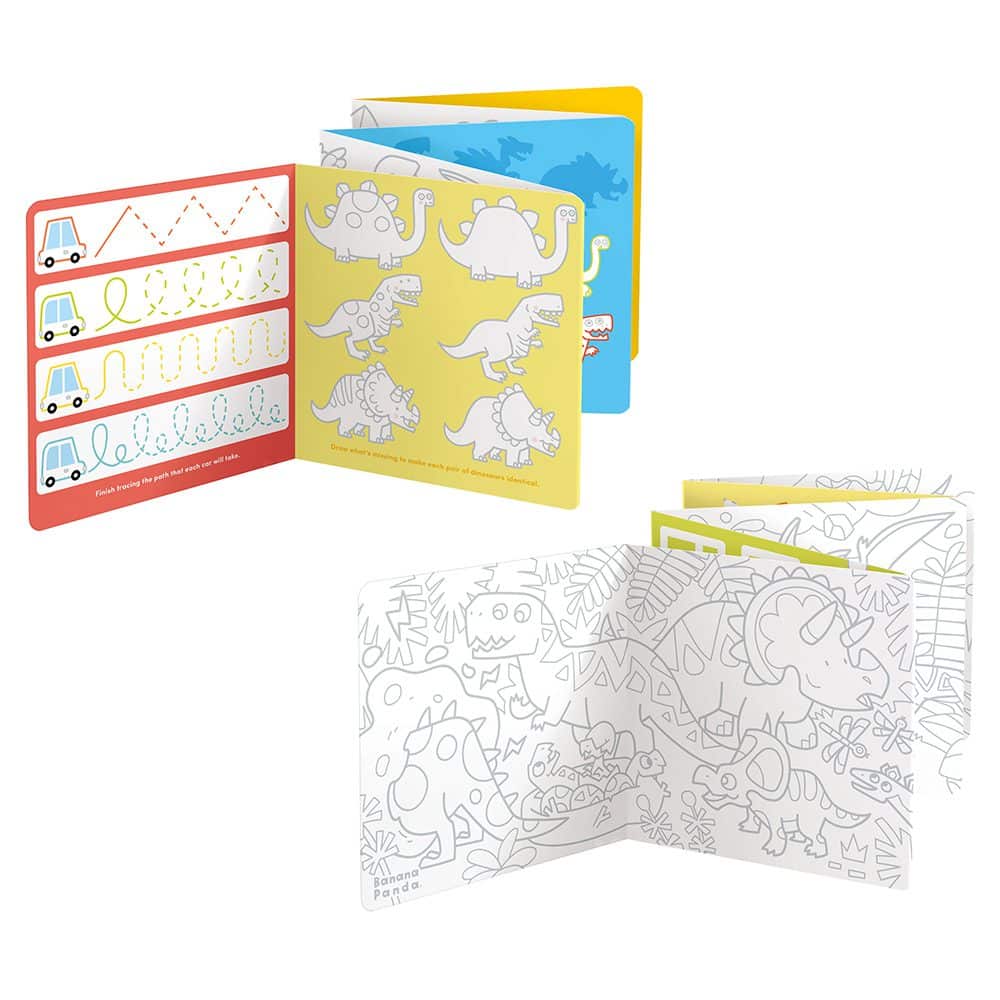 Livro de Colorir Looongo – Dinossauros | Banana Panda Banana Panda Mini-Me - Baby & Kids Store