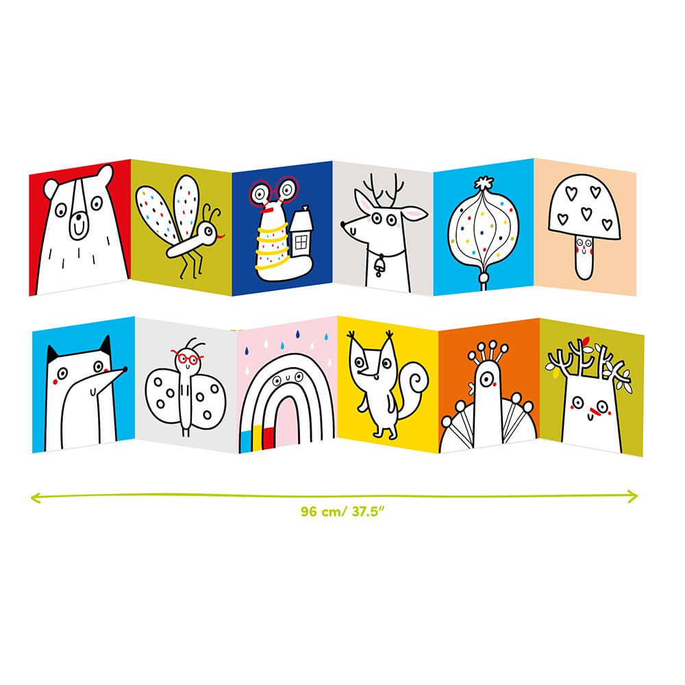 Livro de Colorir Looongo +2A – Floresta | Banana Panda Mini-Me - Baby & Kids Store