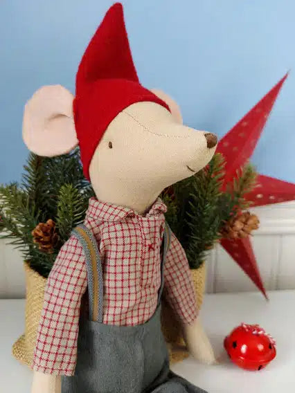 Christmas Mouse medium - Boy | Maileg Mini-Me