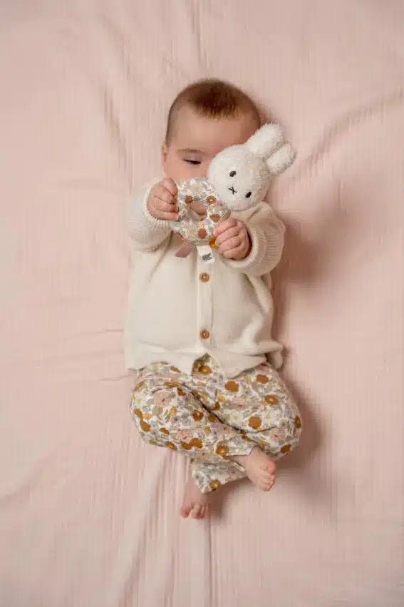 Roca chocalho sensorial Miffy Bunny – Vintage Flowers | Little Dutch Mini-Me - Baby & Kids Store