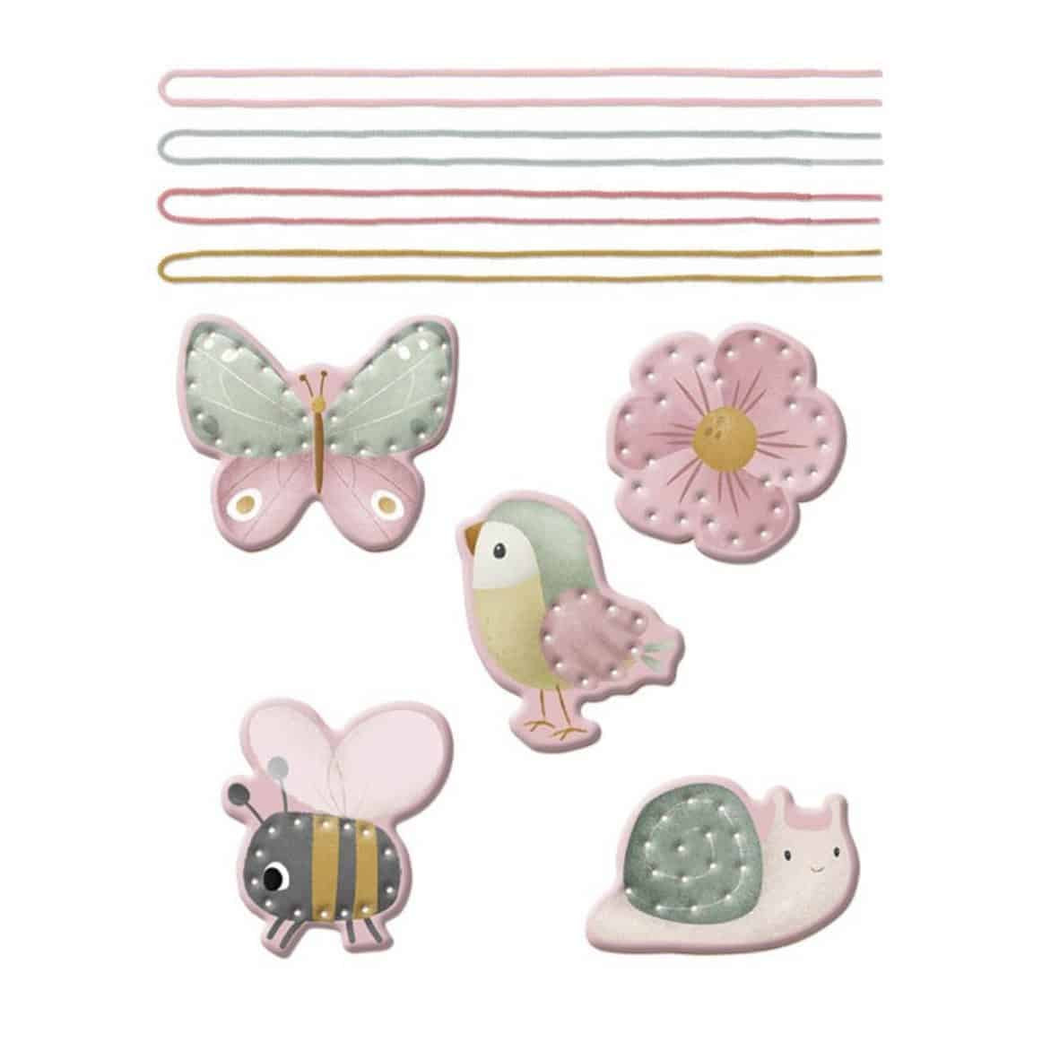 Cartão de Entrelaçar Flowers & Butterflies | Little Dutch Little Dutch Mini-Me - Baby & Kids Store