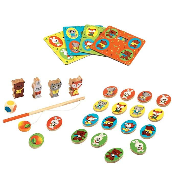 Ludo Wood – 4 Jogos | Djeco Mini-Me - Baby & Kids Store