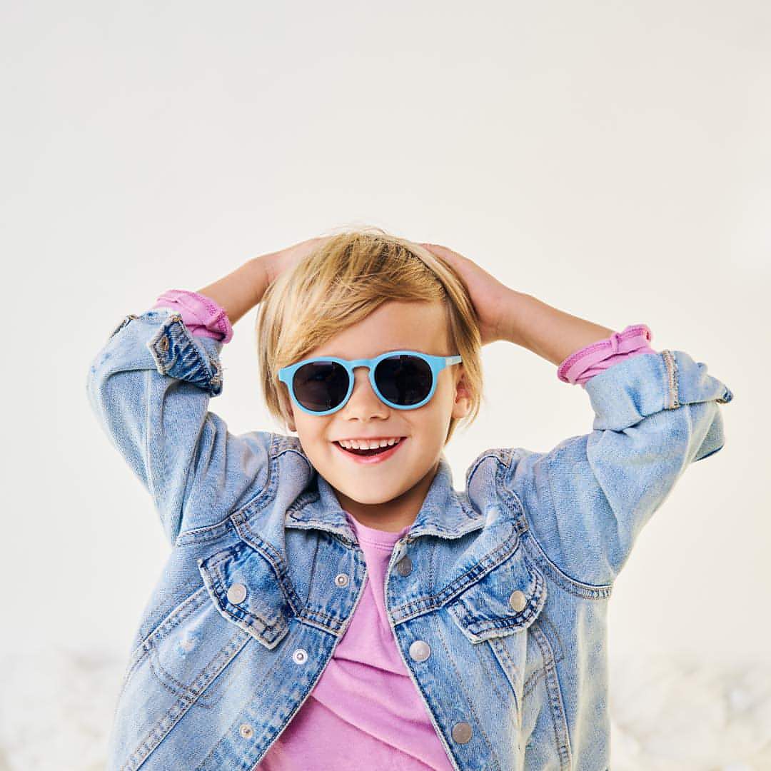 Óculos de sol de criança flexíveis Azuis - 2-5 anos | Babiators - Mini-Me