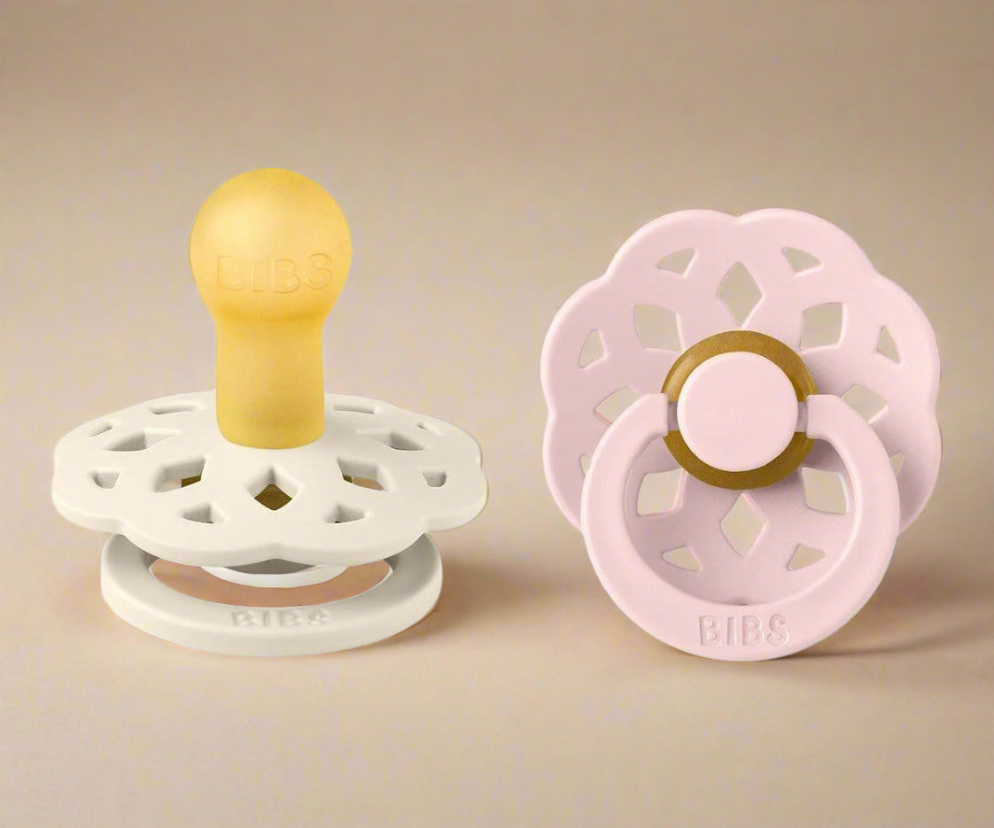 Pack 2 Chupetas BIBS boheme - Ivory/blossom - Mini-Me - Baby & Kids Store