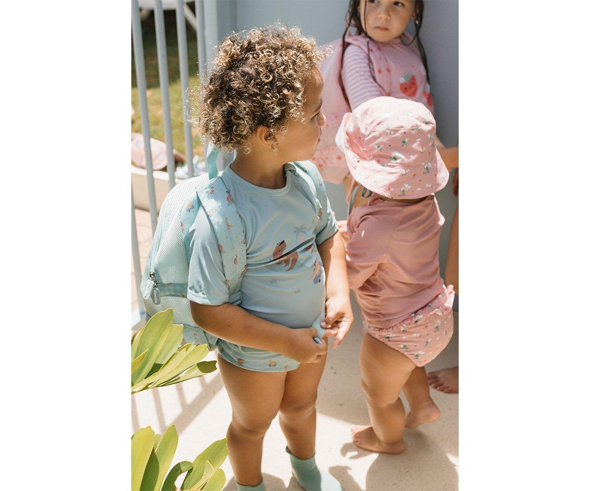 Cueca Fralda com Folhos Strawberries | Monneka - Mini-Me - Baby & Kids Store