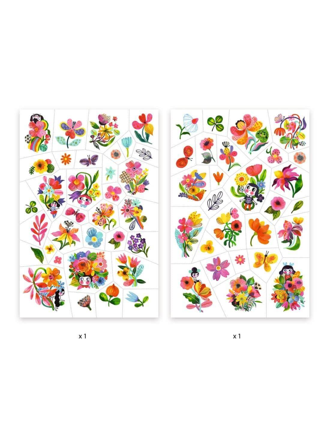 Tatuagens Aqua Flor | Djeco - Mini-Me - Baby & Kids Store