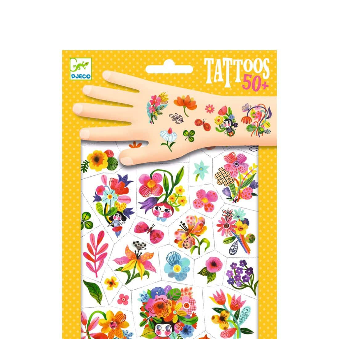 Tatuagens Aqua Flor | Djeco Djeco Mini-Me - Baby & Kids Store