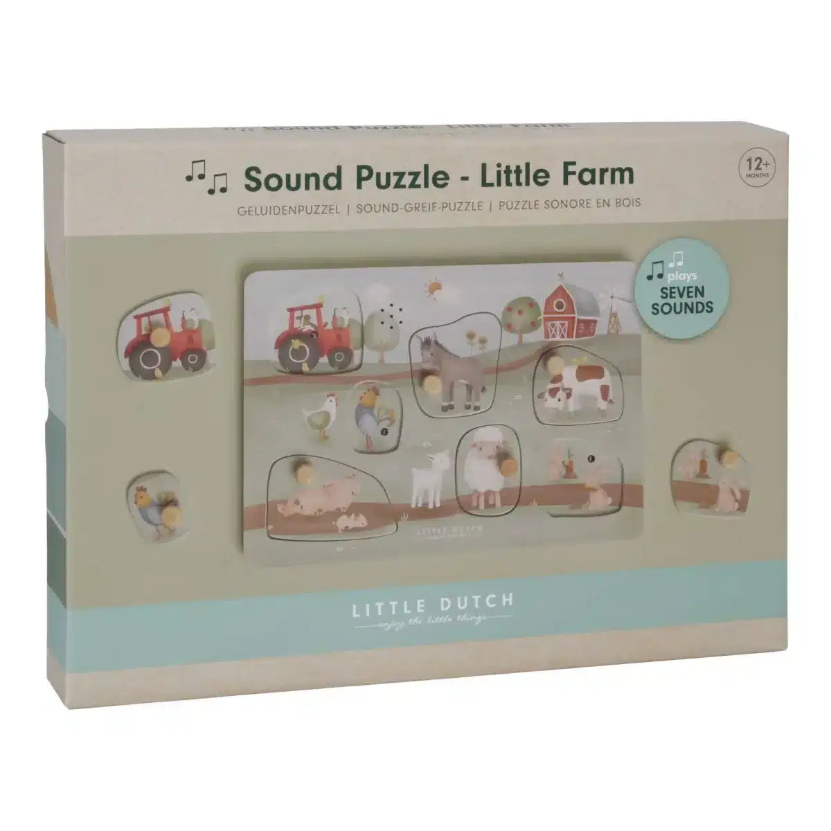 Puzzle de encaixe sonoro - Little Farm | Little Dutch Mini-Me - Baby & Kids Store