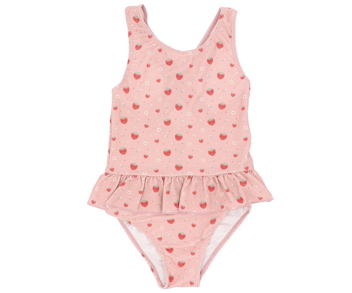 Fato de Banho Menina com Folhos - Strawberries | Monneka - Mini-Me - Baby & Kids Store