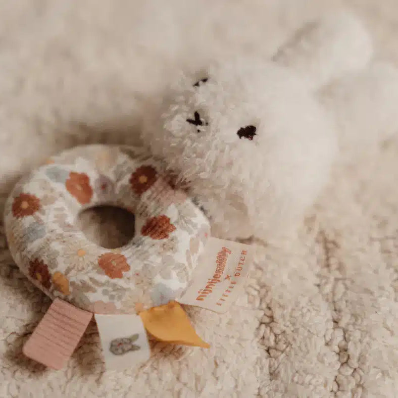 Roca chocalho sensorial Miffy Bunny – Vintage Flowers | Little Dutch Little Dutch Mini-Me - Baby & Kids Store