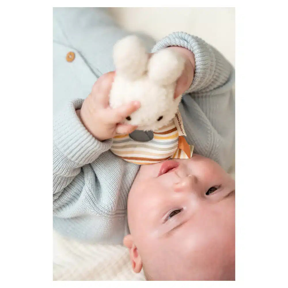 Roca chocalho sensorial Miffy Bunny – Vintage Stripes | Little Dutch - Mini-Me