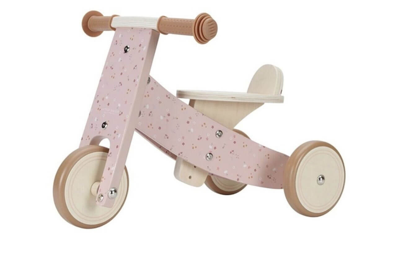 Triciclo em madeira - rosa | Little Dutch Mini-Me - Baby & Kids Store