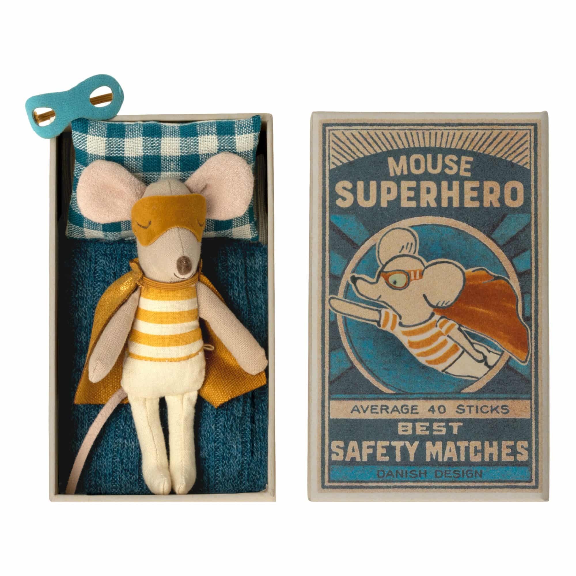 Superhero mouse - little brother | Maileg Mini-Me