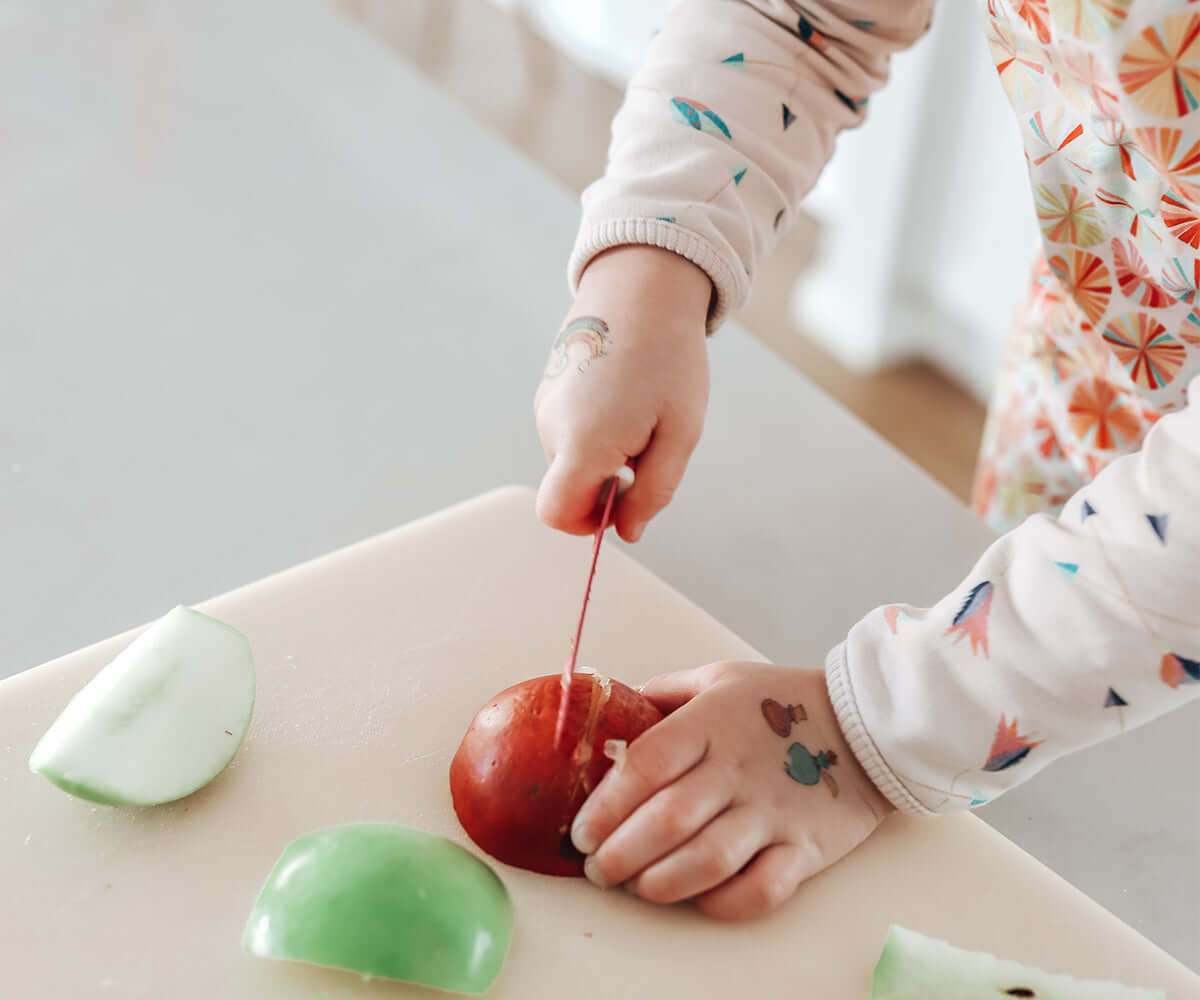 Faca de cozinha para autonomia da criança | Kiddikutter - Vermelho Mini-Me - Baby & Kids Store