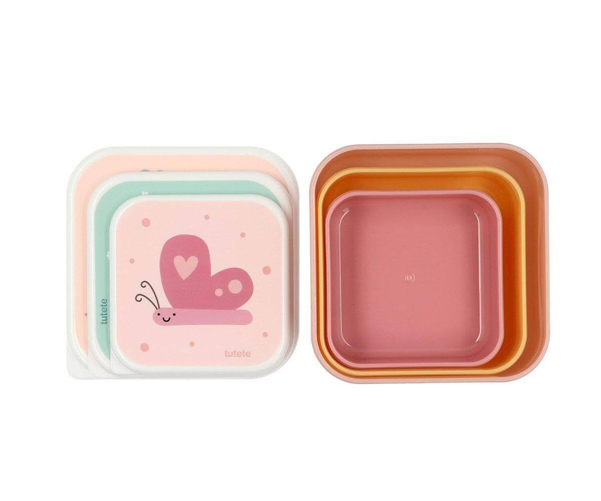 Tutete - Pack 3 caixas para alimentos Bugs - Mini-Me - Baby & Kids Store