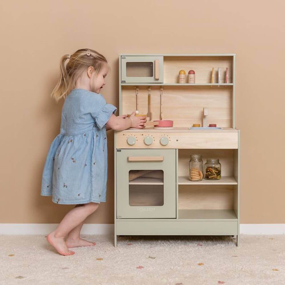 Cozinha de madeira - menta FSC | Little Dutch Little Dutch Mini-Me - Baby & Kids Store
