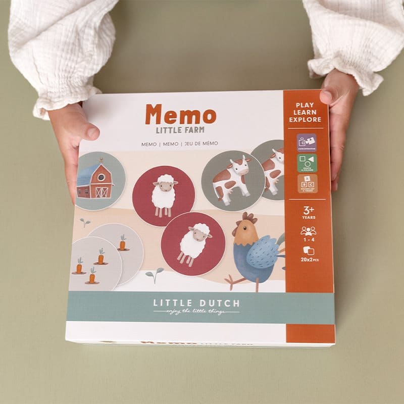 Jogo Memo – Little Farm | Little Dutch Mini-Me - Baby & Kids Store