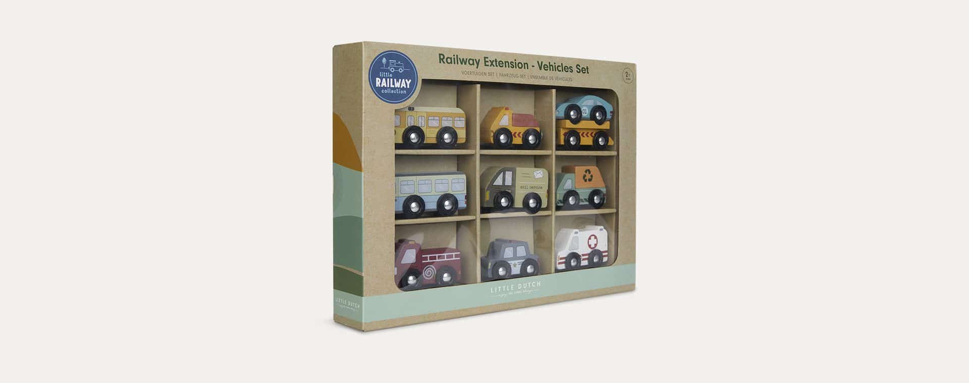 Conjunto de veículos - Railway Collection | Little Dutch Little Dutch Mini-Me - Baby & Kids Store