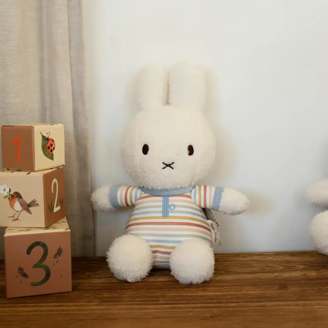 Peluche Miffy 25cm – Vintage Stripes | Little Dutch Mini-Me - Baby & Kids Store