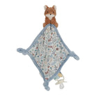 Doudou macio Raposinha da Little Dutch com tecido floral, ideal para aconchego e estímulo sensorial do bebé.