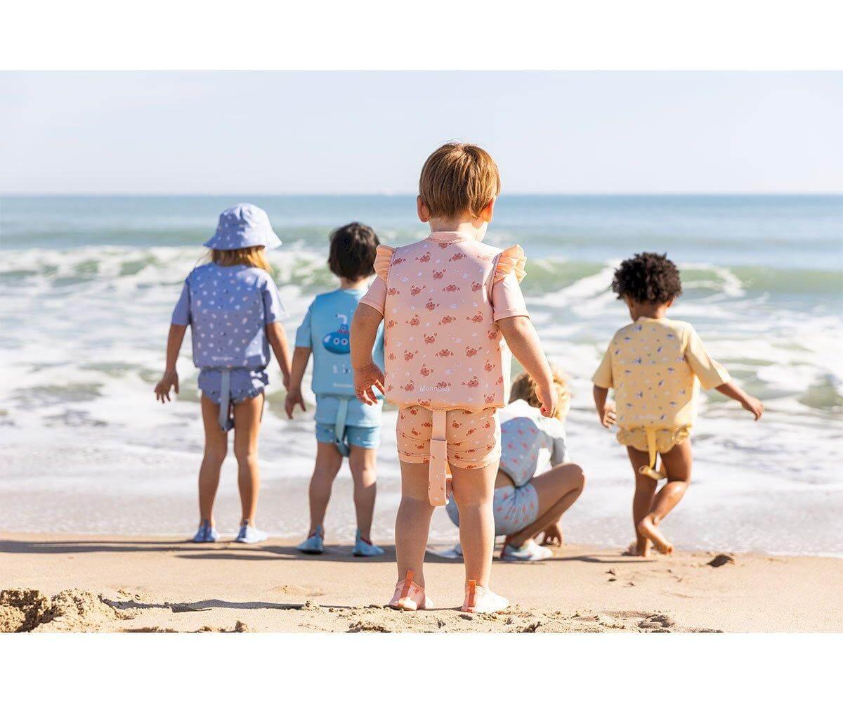 Colete de flutuação 3-6 anos - Crab Coral | Monneka - Mini-Me - Baby & Kids Store