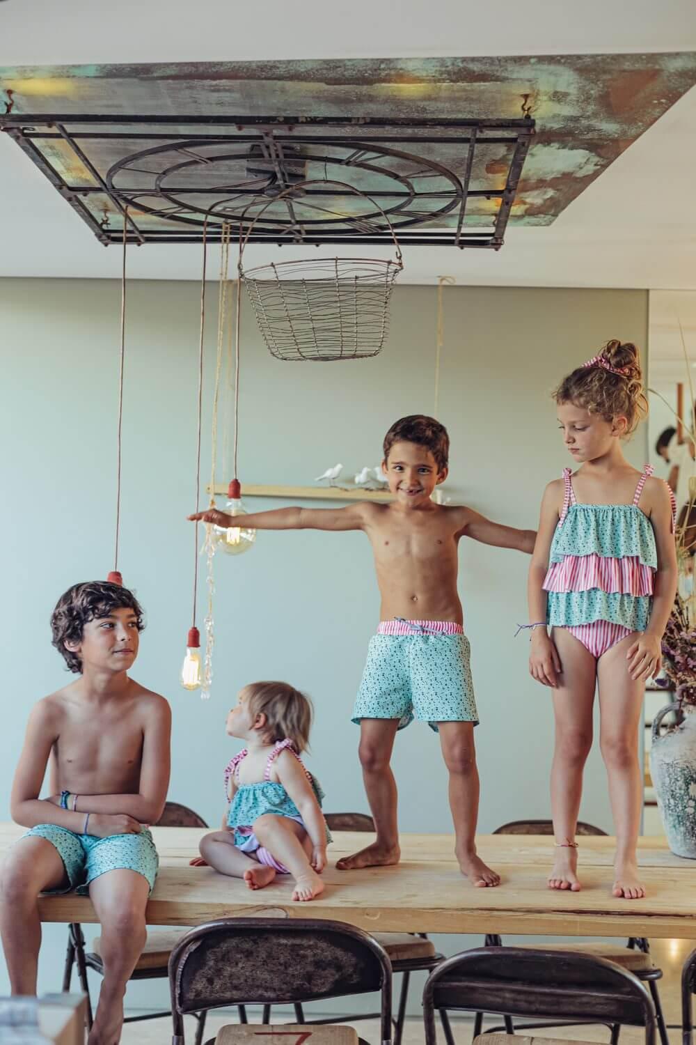 Fato de banho criança - Green Leafs - Mini-Me - Baby & Kids Store