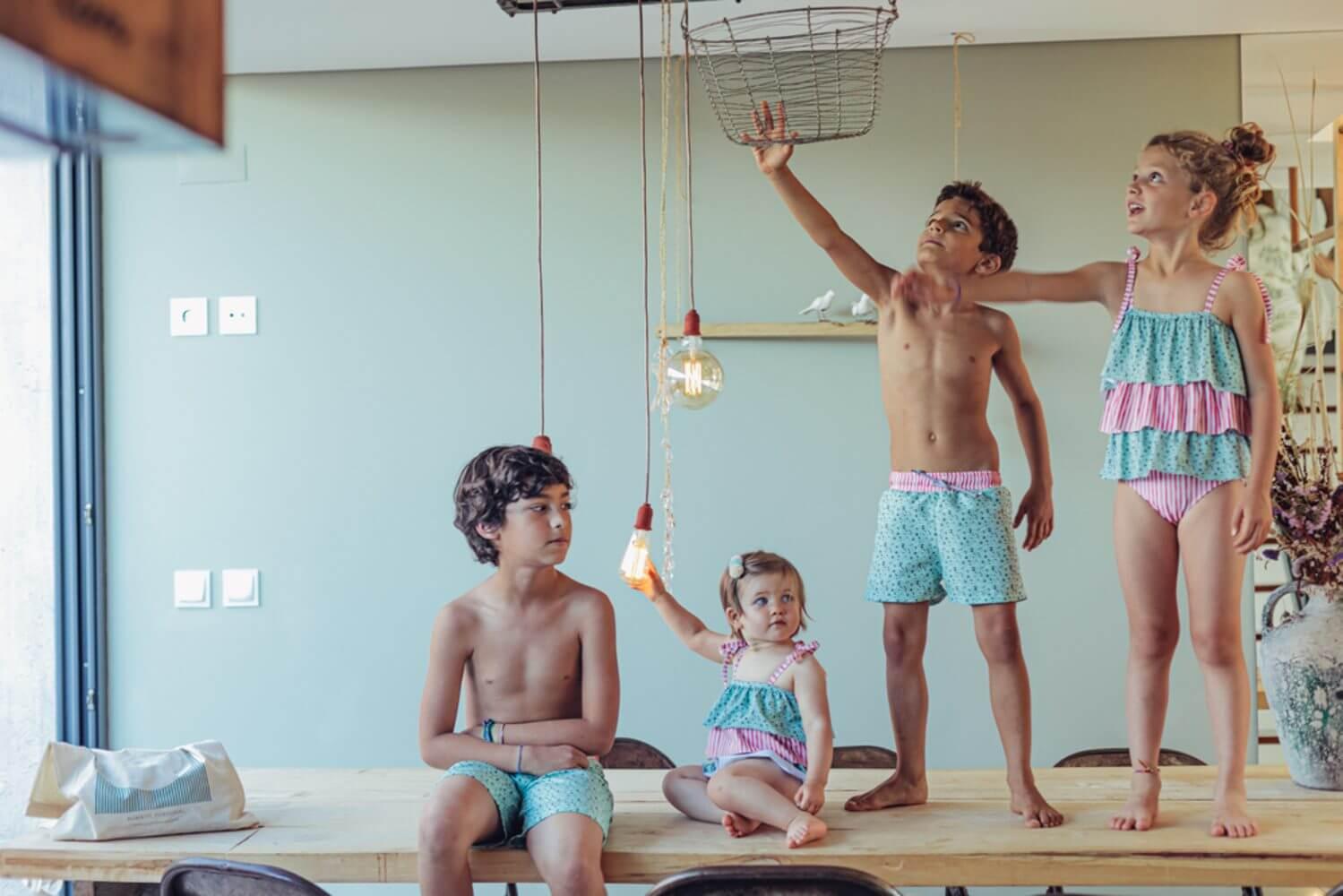 Fato de banho criança - Green Leafs - Mini-Me - Baby & Kids Store