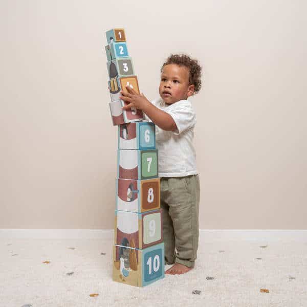 Cubos de empilhar cartão "Sailors Bay" - Little Dutch Mini-Me - Baby & Kids Store