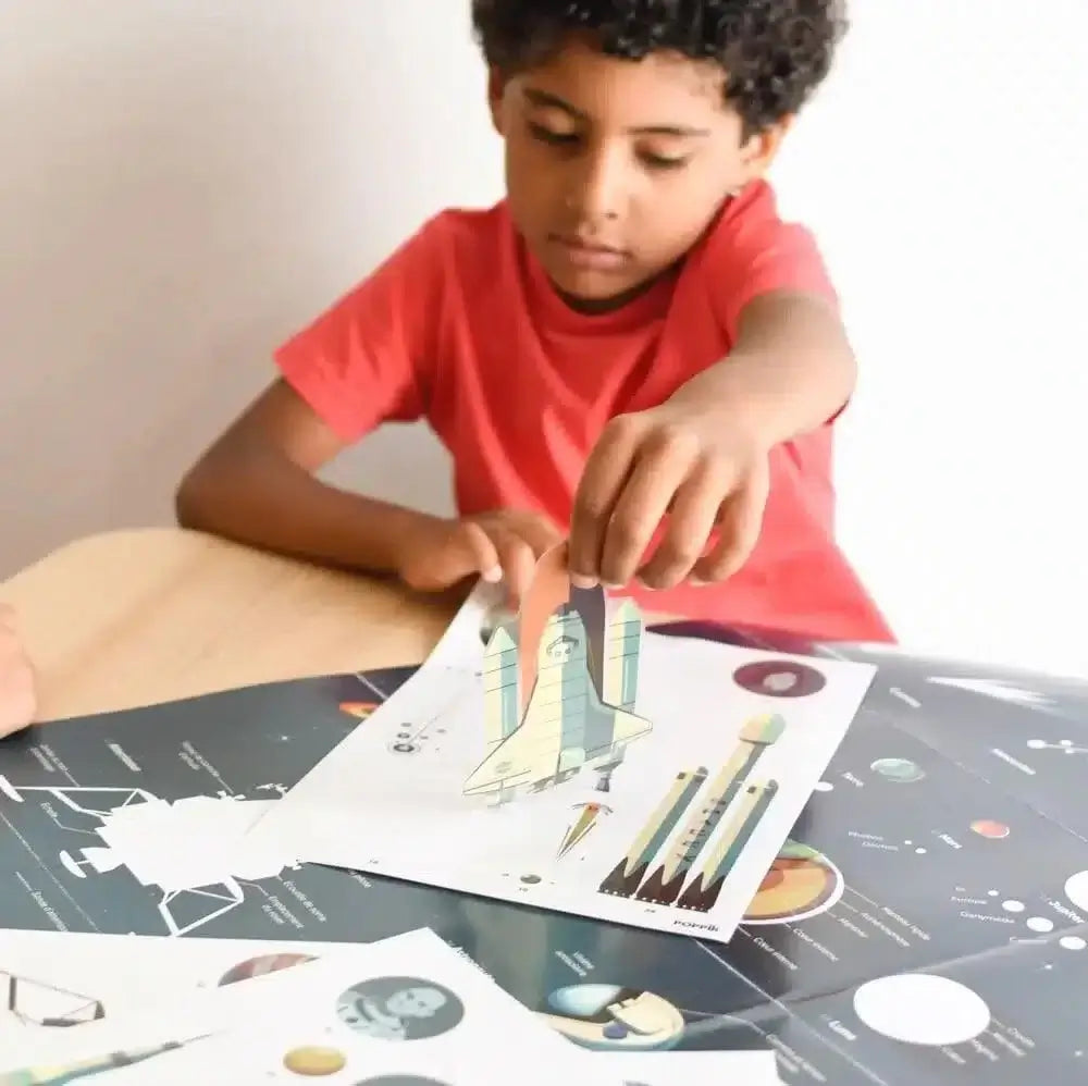 Autocolantes + Poster Discovery - Astronomia | Poppik - Mini-Me - Baby & Kids Store