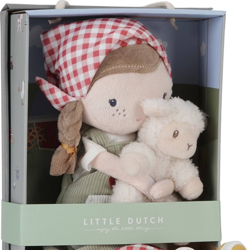 Boneca Rosa - Agricultora com Ovelha 35cm | Little Dutch Little Dutch Mini-Me - Baby & Kids Store
