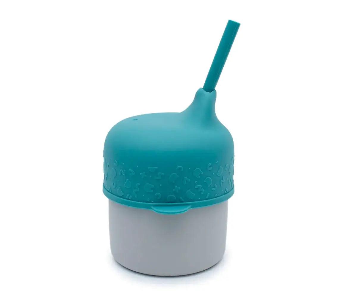 Tampa com palhinha para Copo Sippie Azul - Mini-Me - Baby & Kids Store