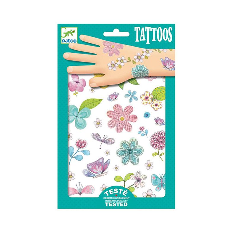 Tatuagens Glitter "Flores do campo" | Djeco - Mini-Me