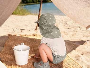 Fralda de banho reutilizável 3-6 meses - Palms Olive | LASSIG - Mini-Me - Baby & Kids Store