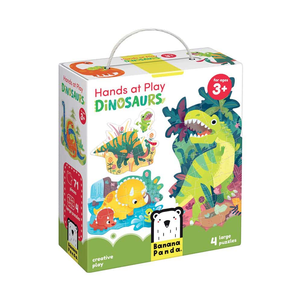 4 Puzzles gigantes evolutivos - Dinossauros | Banana PandaMini-Me
