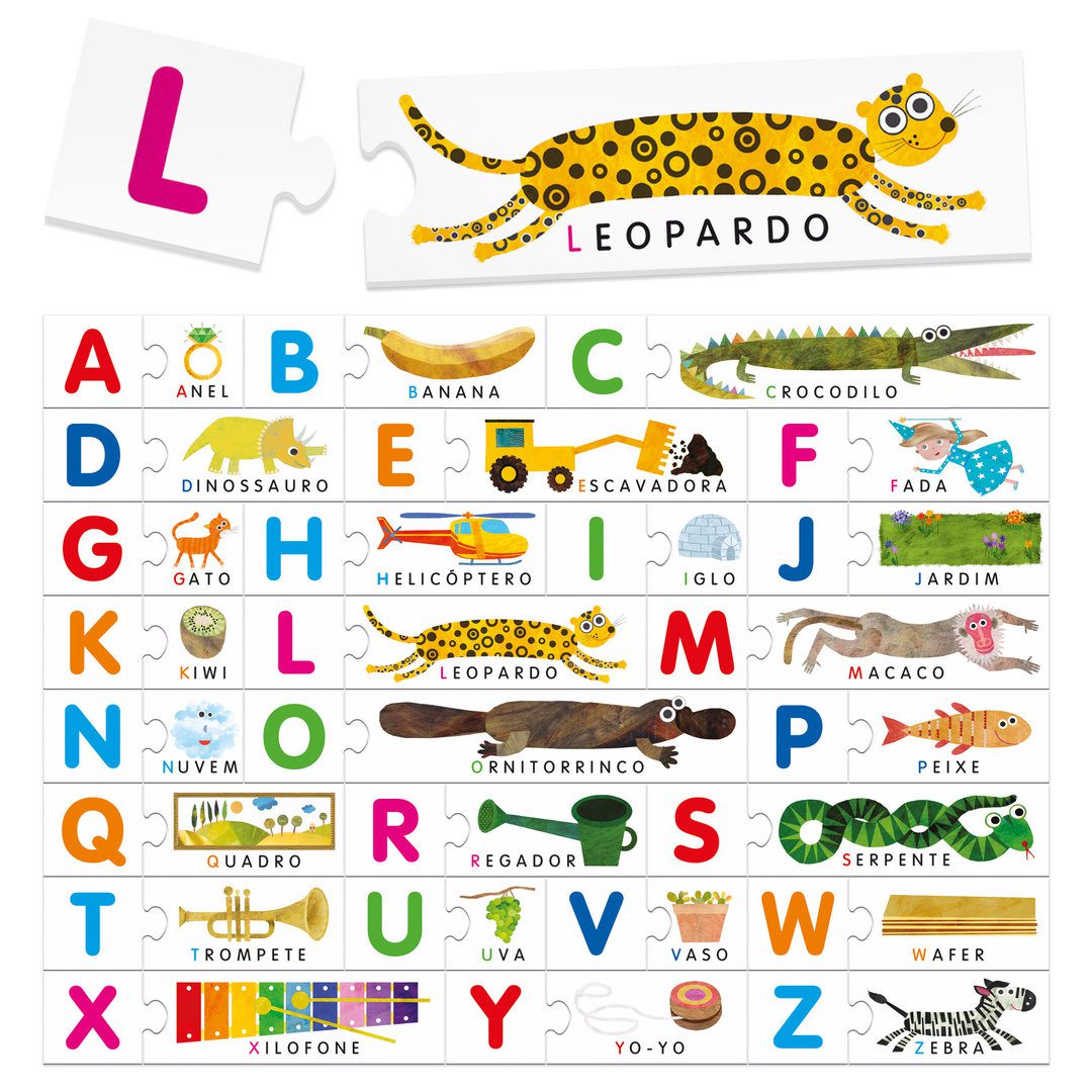 ABC Tátil em Português - Montessori | Headu Mini-Me - Baby & Kids Store